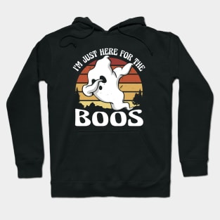 I'm Just Here for the Boos // Funny Dabbing Ghost Halloween Hoodie